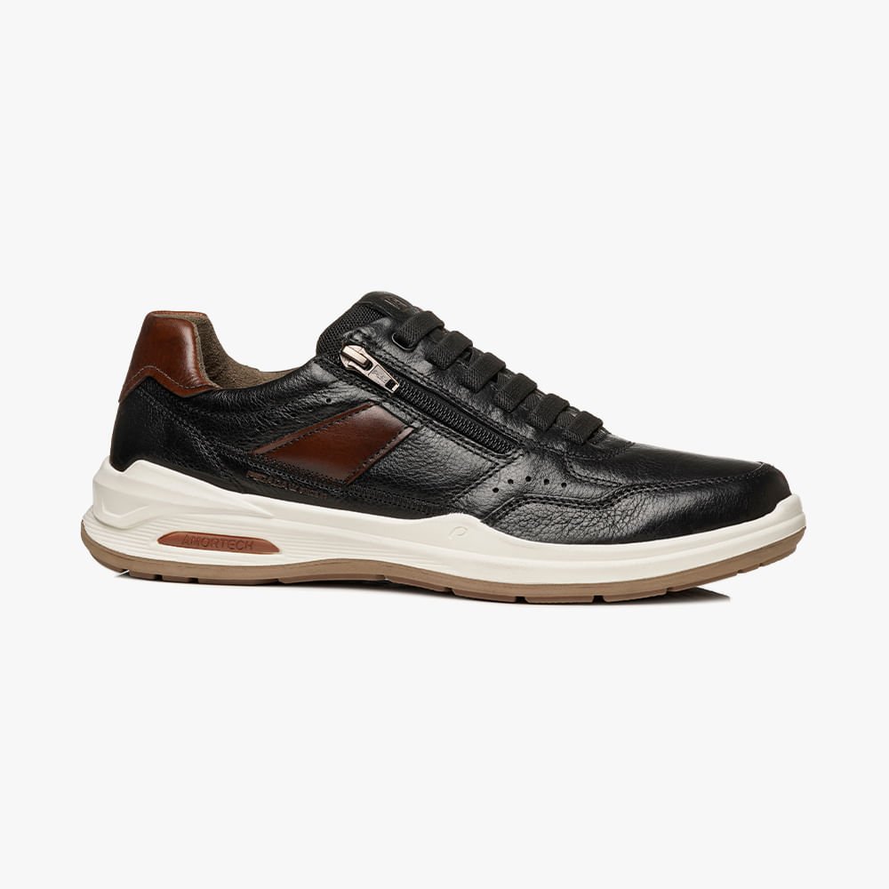 Sapatênis Casual Moda Zíper Lateral
