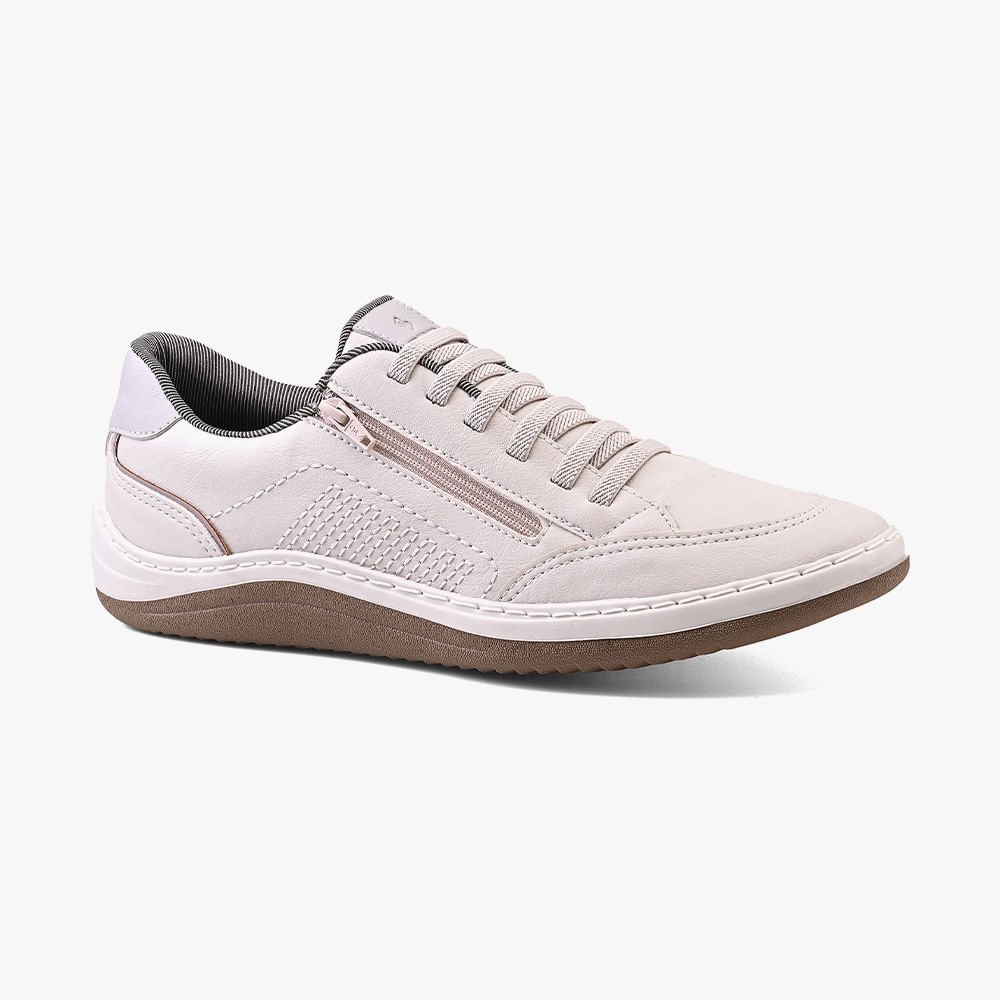 Sapatênis Casual Zíper Lateral