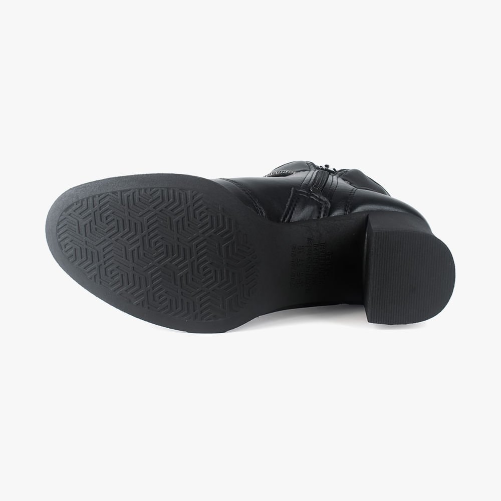 Bota Cano Curto Salto Bloco Preto 3