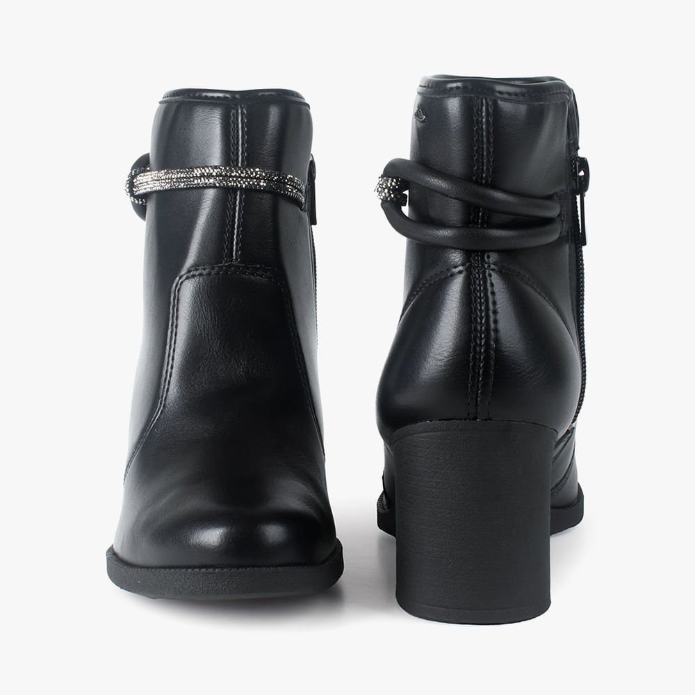 Bota Cano Curto Salto Bloco Preto 4