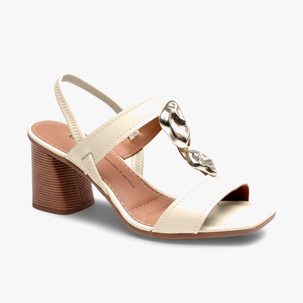 Sandália Salto Bloco Abs