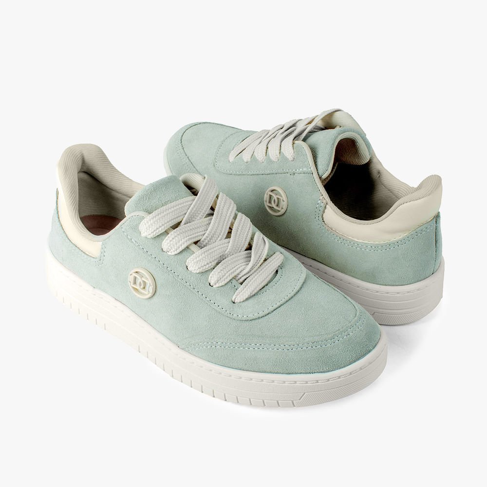 Tênis Casual Camurça Verde 7