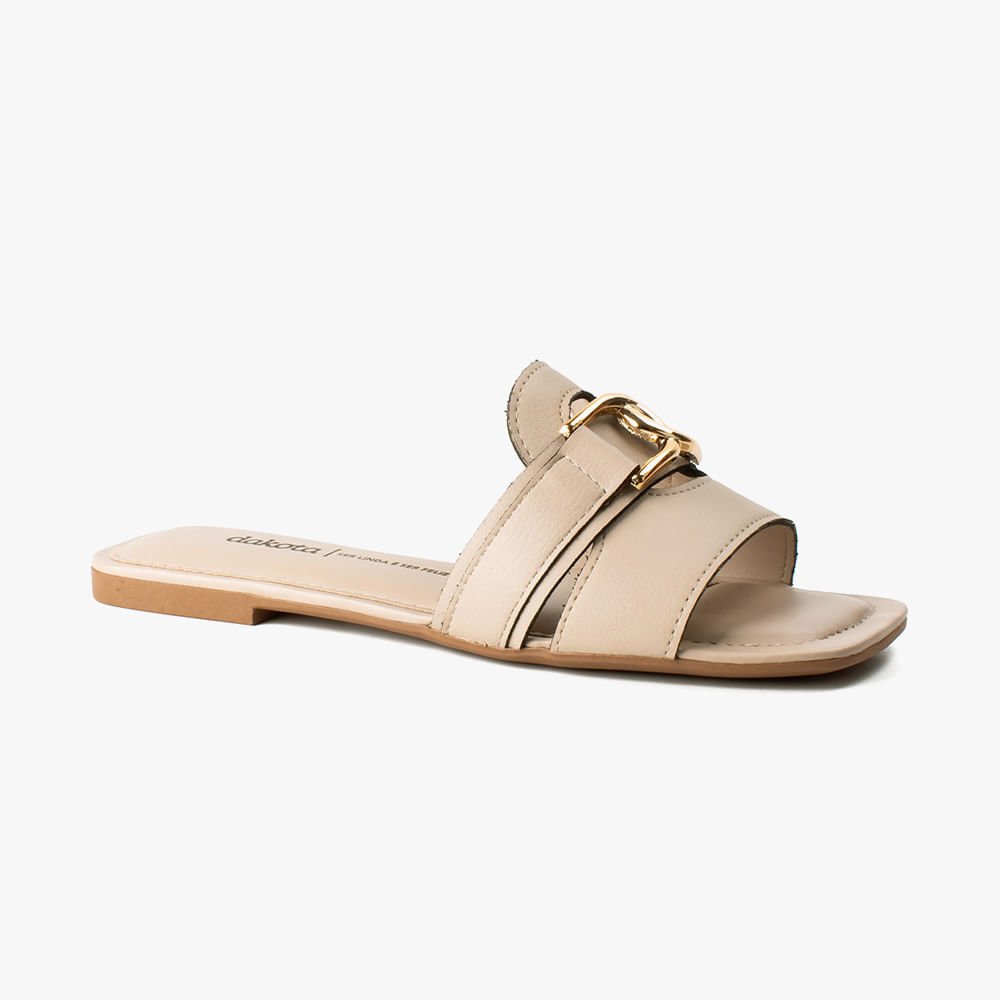 Rasteira com Aplique Metálico