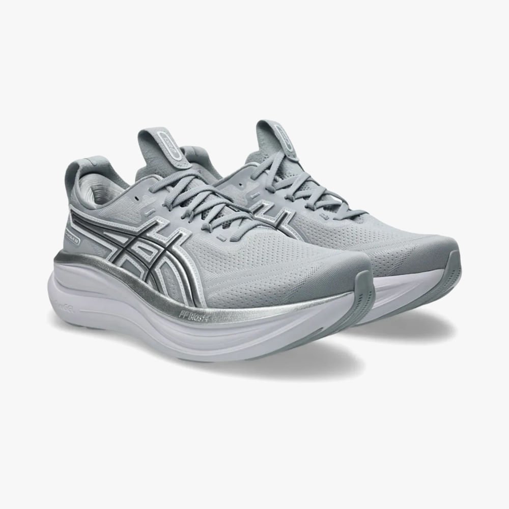 Tênis ASICS GEL Nimbus 28 Platinum Masculino Cinza 3