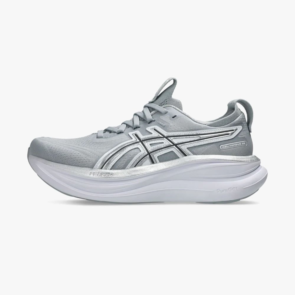 Tênis ASICS GEL Nimbus 28 Platinum Masculino Cinza 8