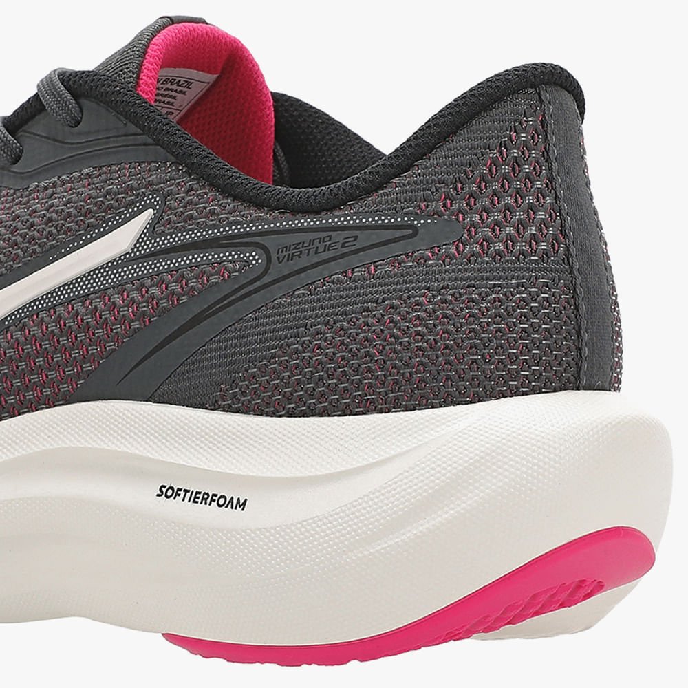 Tênis de Corrida Mizuno Virtue 2 Feminino Cinza 3