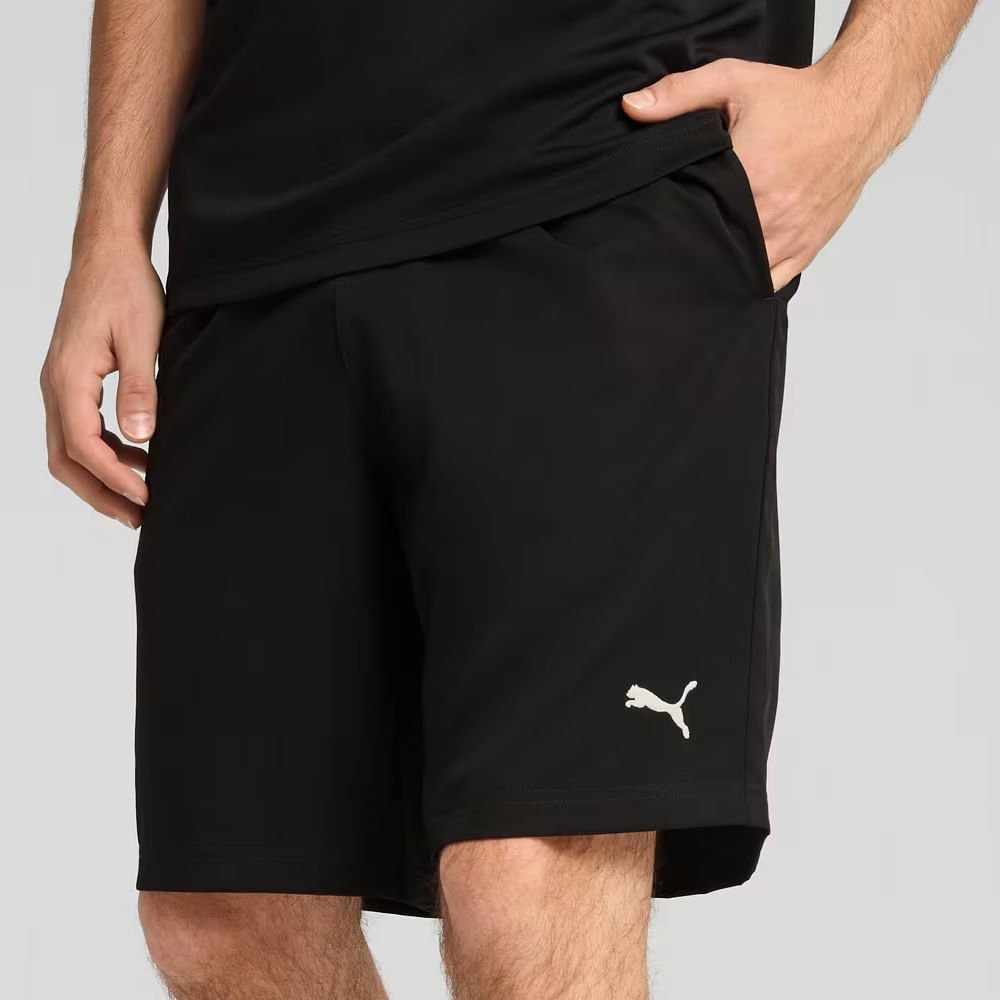 Bermuda Esportiva Logo Lateral Pequena Preto 5