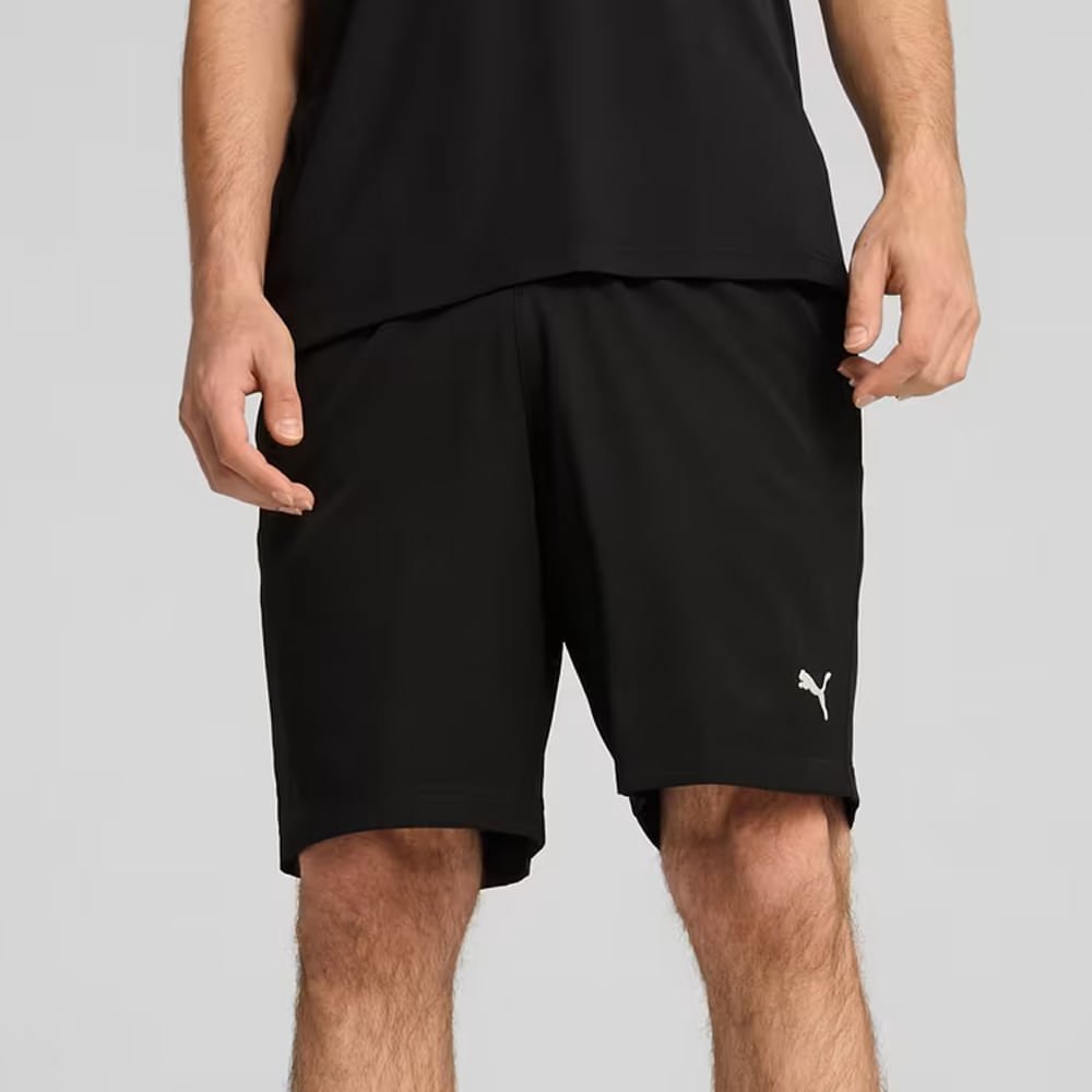 Bermuda Esportiva Logo Lateral Pequena Preto 2