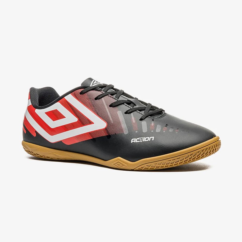 Chuteira Futsal Action Preto 3