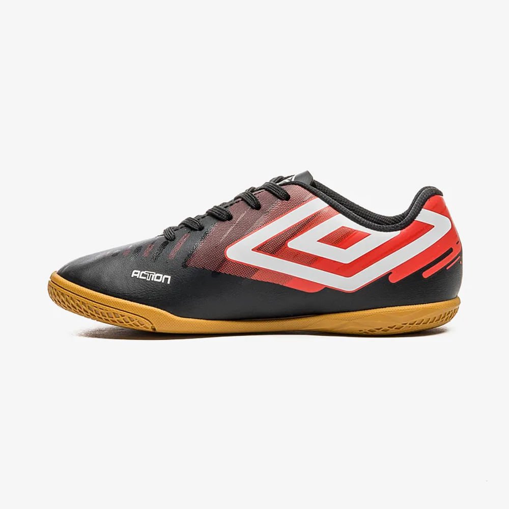 Chuteira Umbro Futsal Action Infantil Preto 2