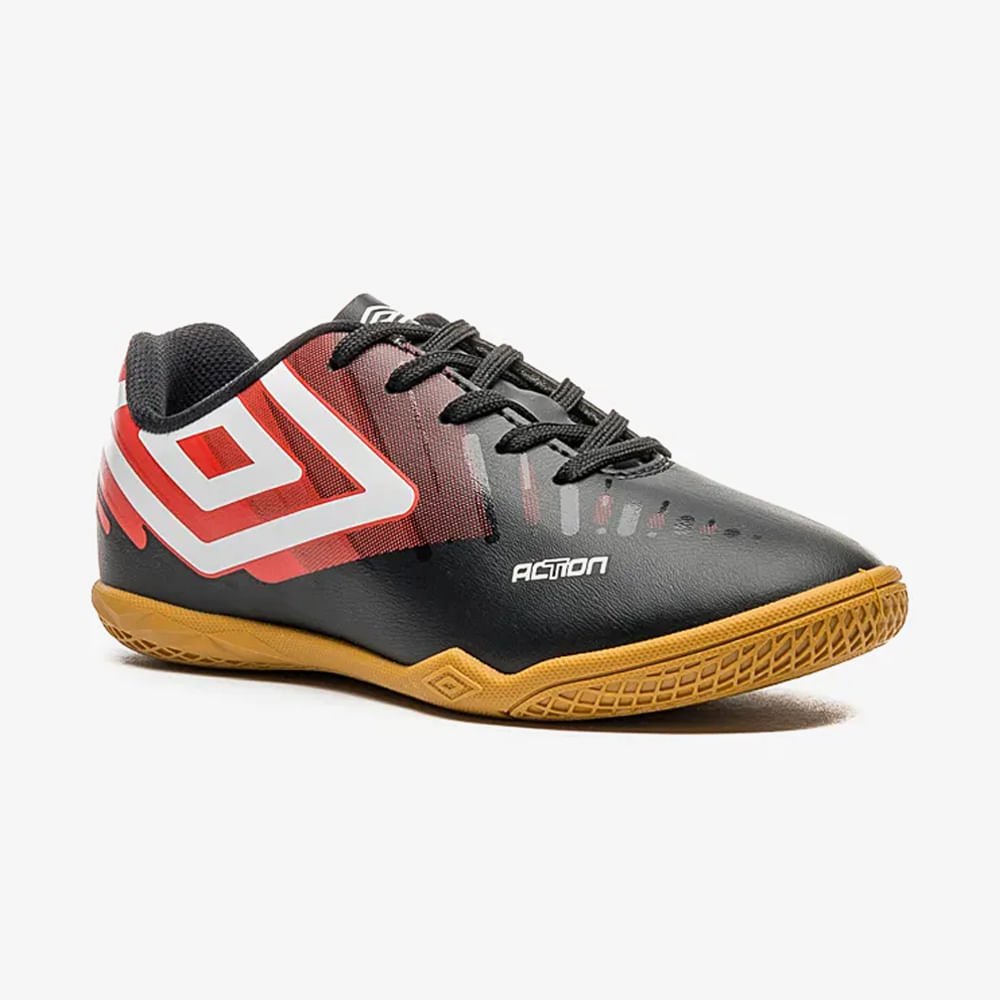 Chuteira Umbro Futsal Action Infantil Preto 3