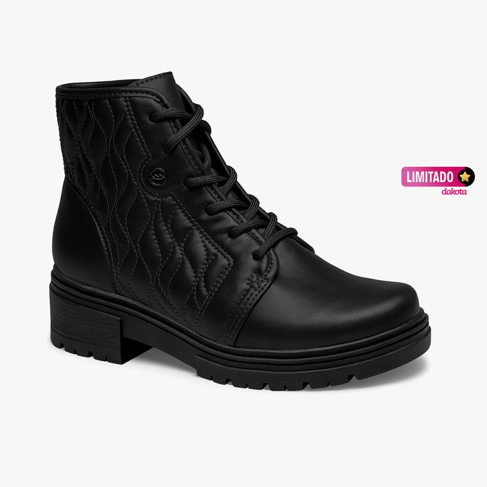 Bota Coturno Salto Baixo