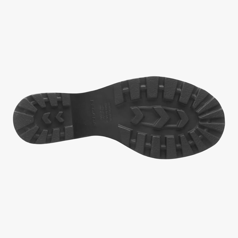 Bota Cano Curto Salto Boco em Couro Preto 5