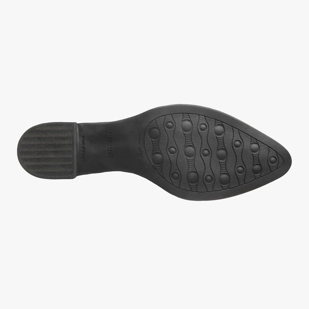 Bota Cano Curto Elástico e Bico Fino Preto 4