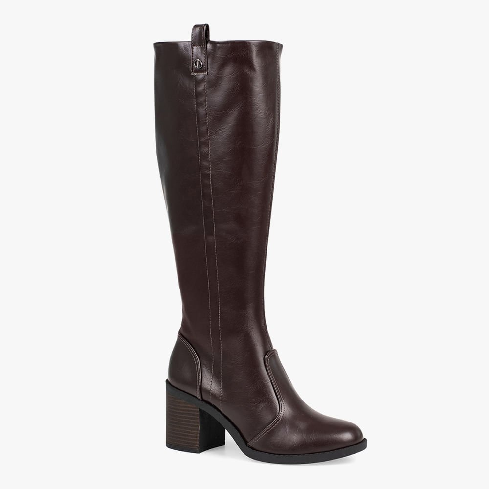 Bota de Cano Longo e Salto Bloco