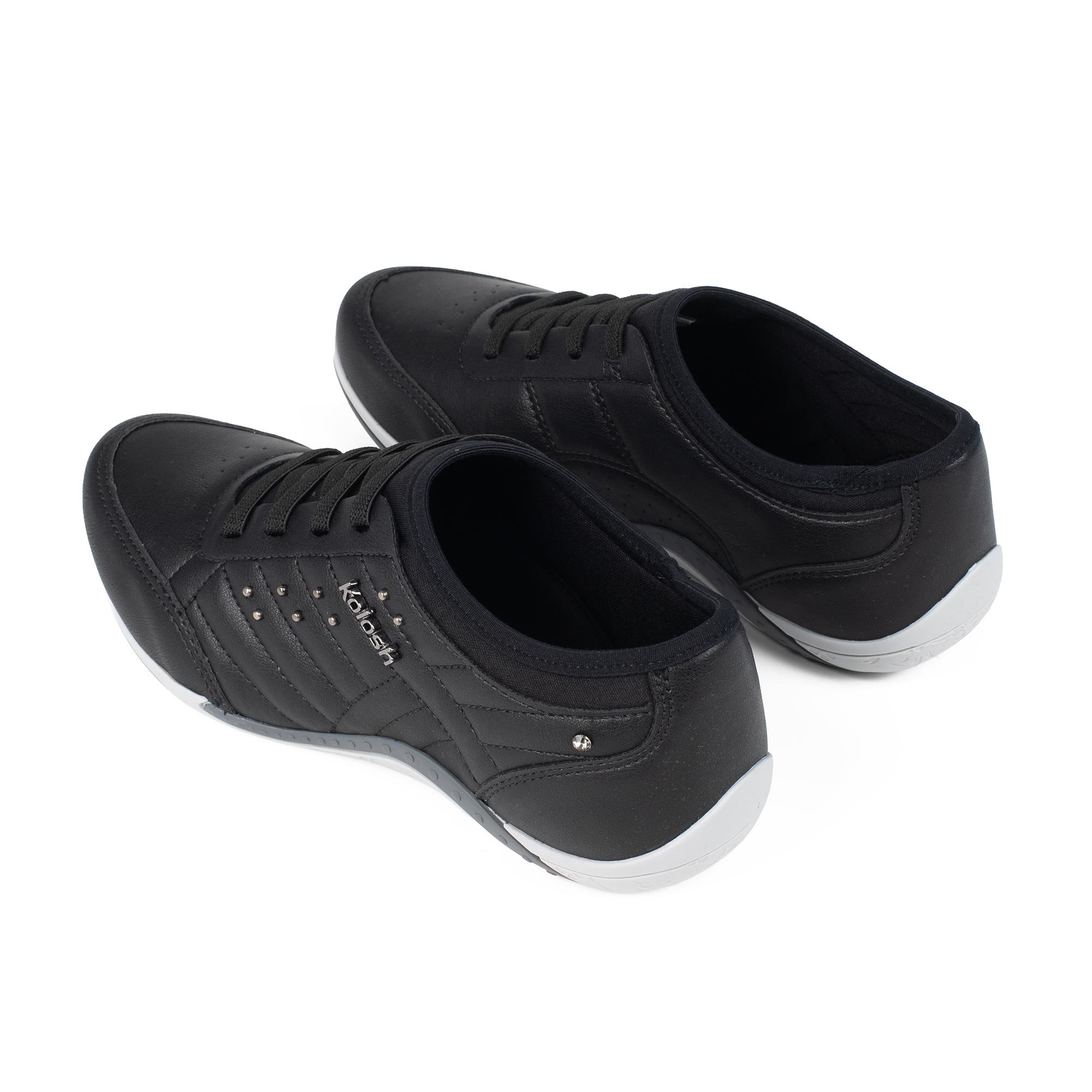 Tênis Casual Detalhe Pespontado Preto 5