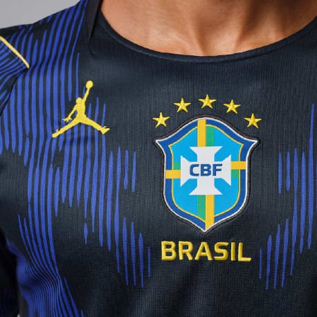 Camisa Brasil Jordan II 2026/27 Torcedor Pro Masculina Azul 4
