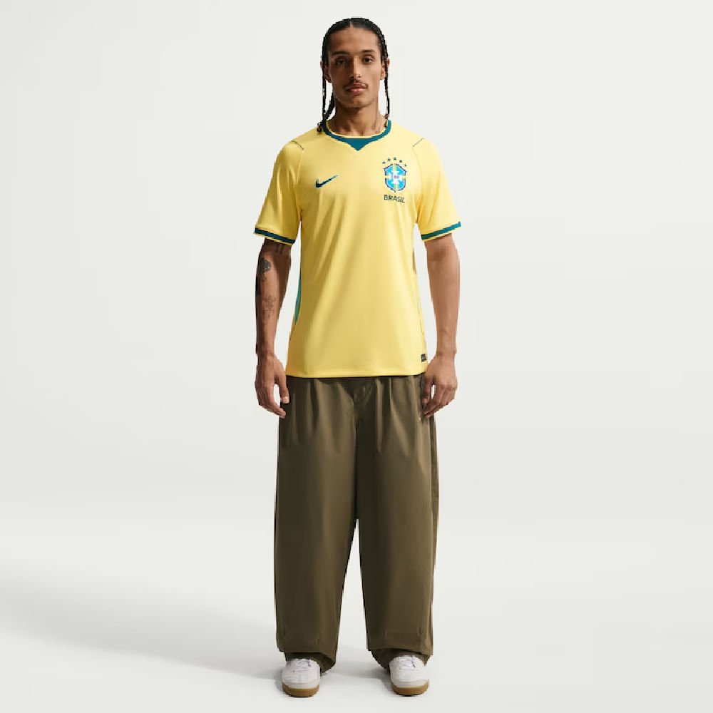 Camisa Brasil Nike I 2026/27 Torcedor Pro Masculina Amarelo 4