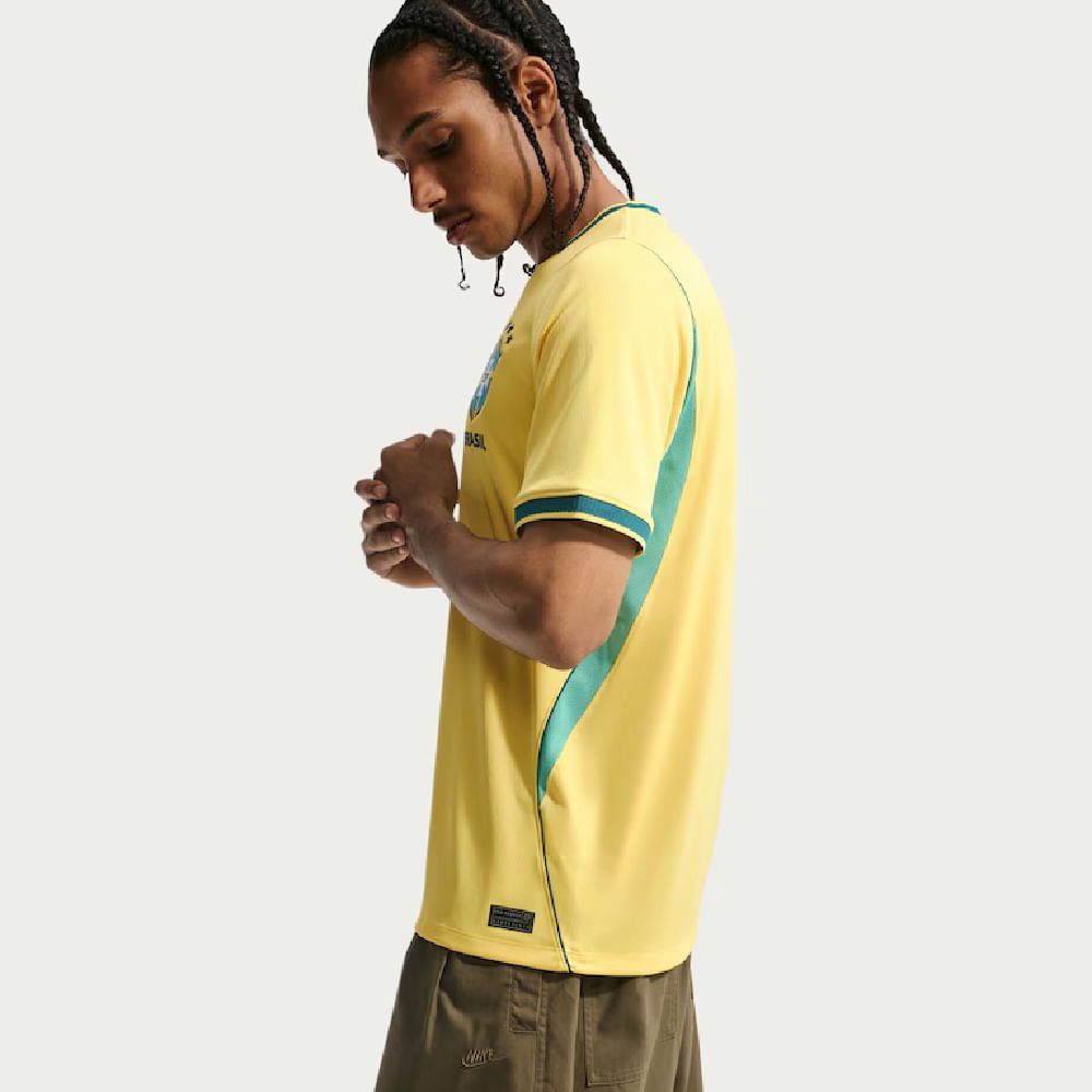 Camisa Brasil Nike I 2026/27 Torcedor Pro Masculina Amarelo 5