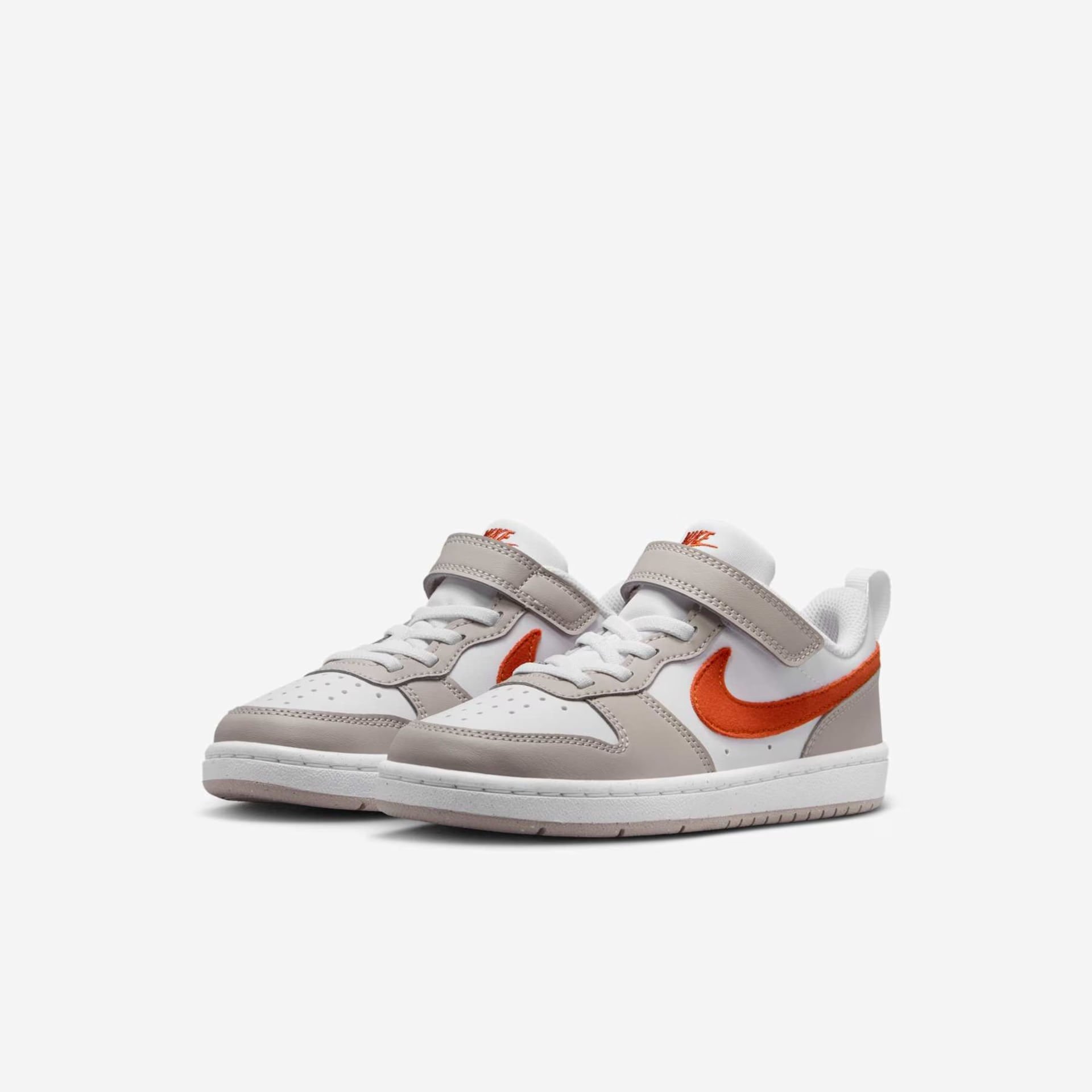 Tênis Nike Court Borough Low Recraft Infantil Branco/Vermelho 3
