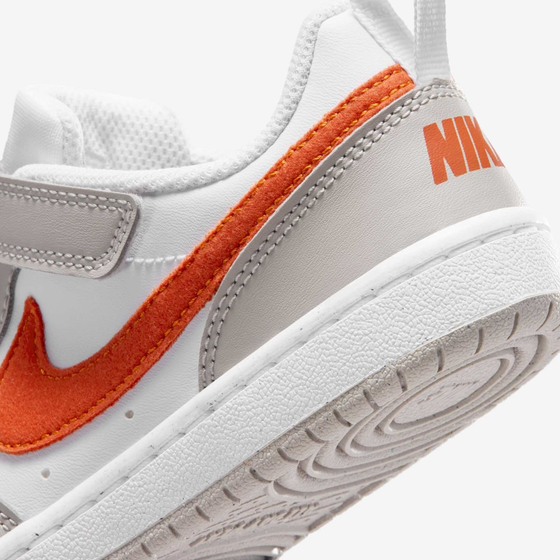 Tênis Nike Court Borough Low Recraft Infantil Branco/Vermelho 6