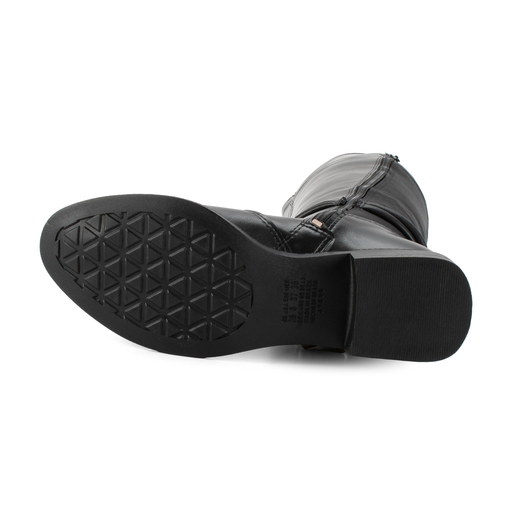 Bota Cano Longo Detalhe Corda Preto 8