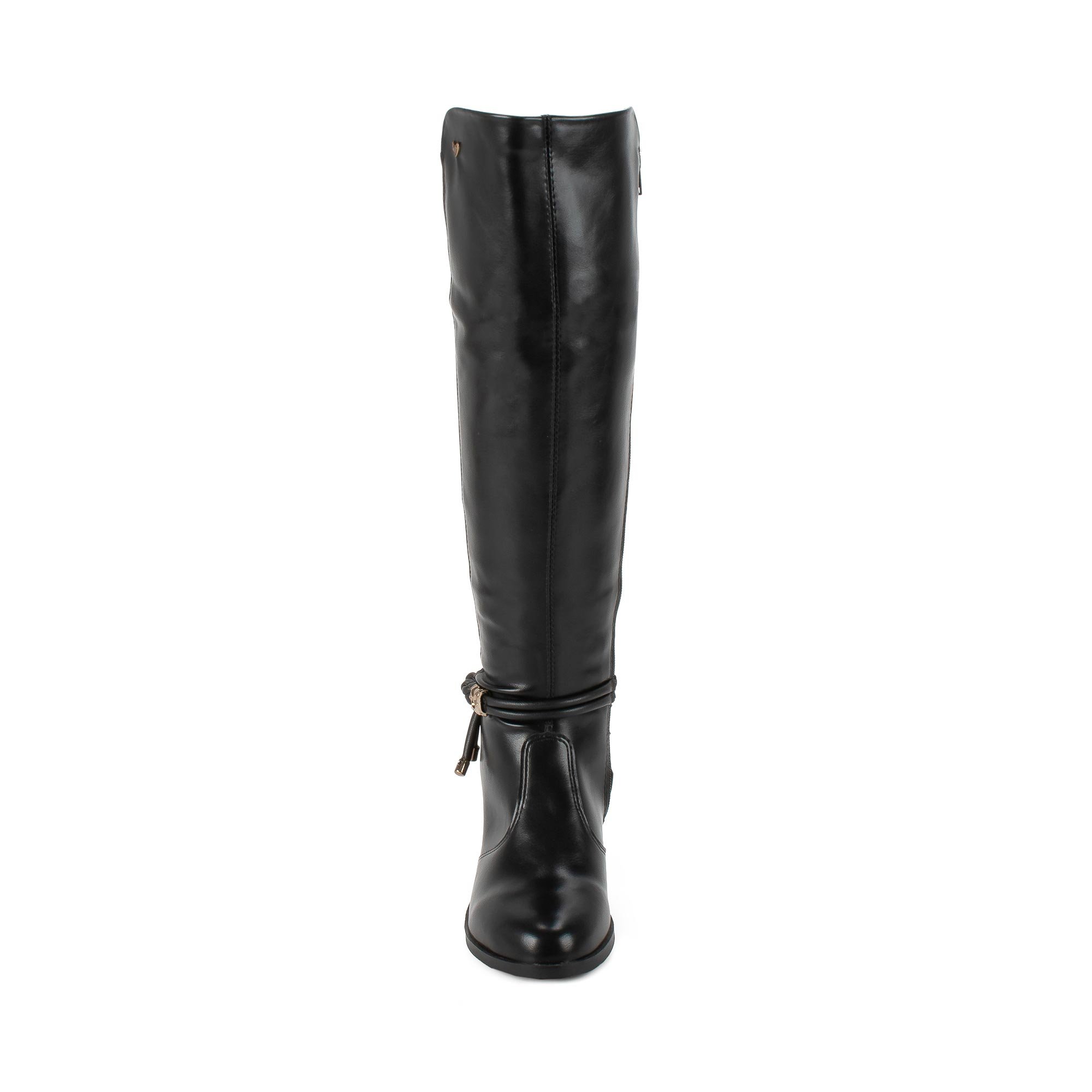 Bota Cano Longo Detalhe Corda Preto 9