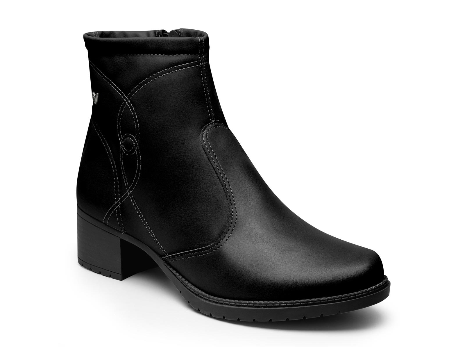 Bota Cano Curto Salto Baixo