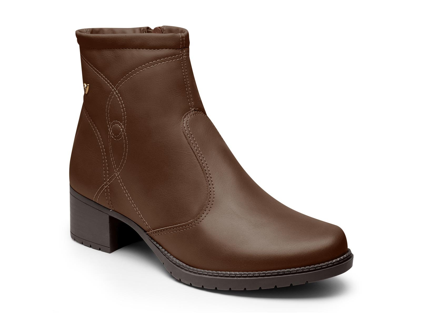 Bota Cano Curto Salto Baixo