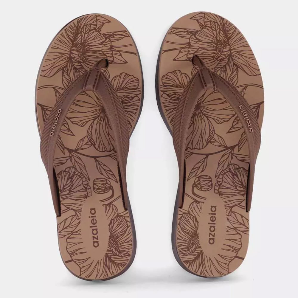 Chinelo Plataforma Maria Marrom 3