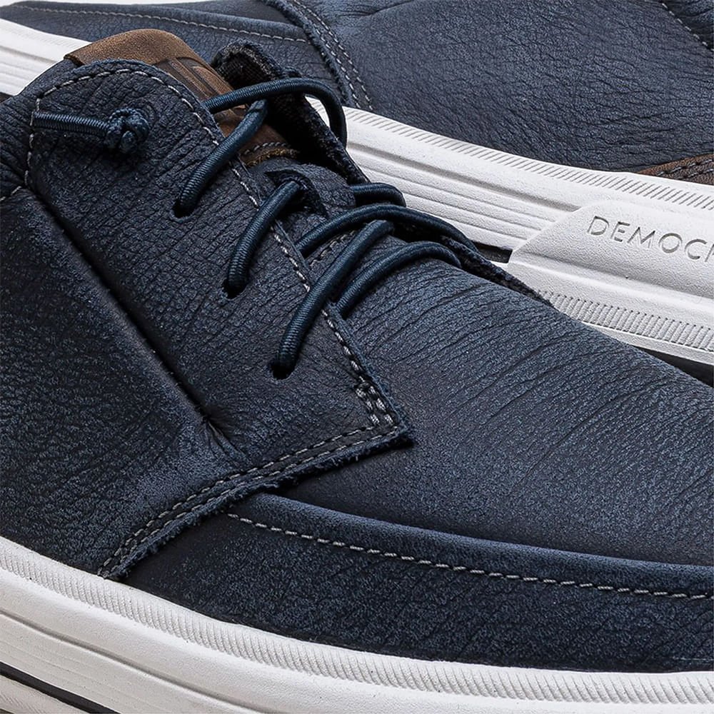 Tênis Masculino Clay Couro Azul Marinho 3