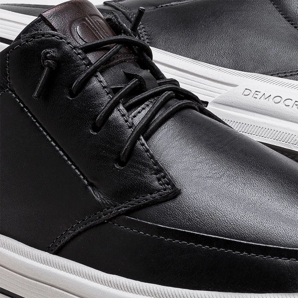 Tênis Masculino Clay Couro Preto 3