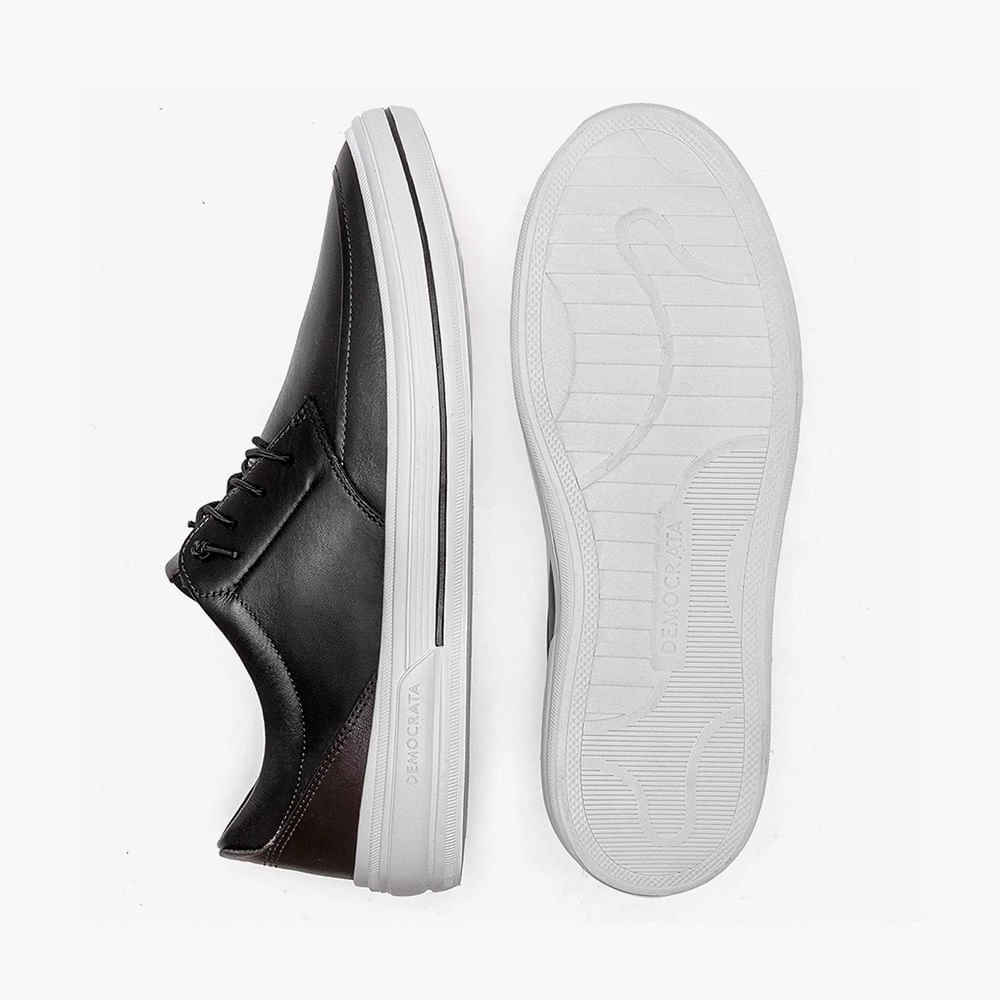 Tênis Masculino Clay Couro Preto 4