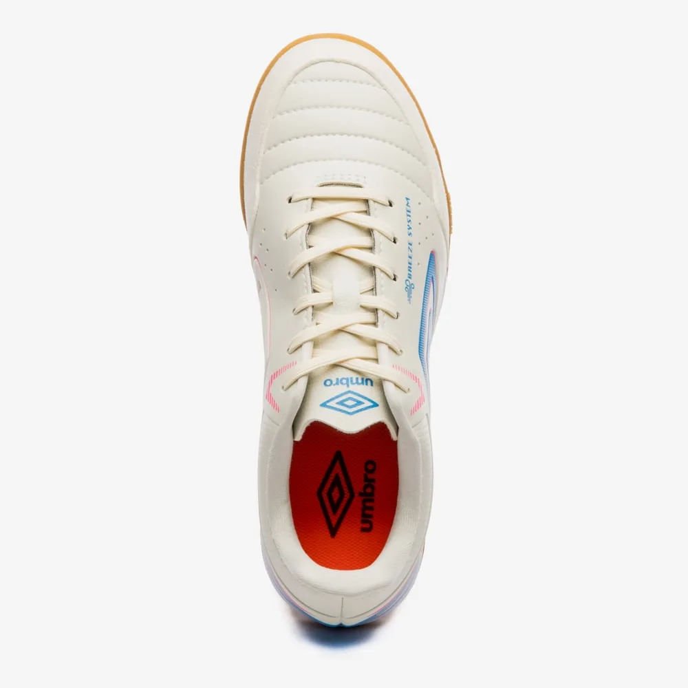 Chuteira Futsal Umbro Neo-Comfort Branco/Azul 4