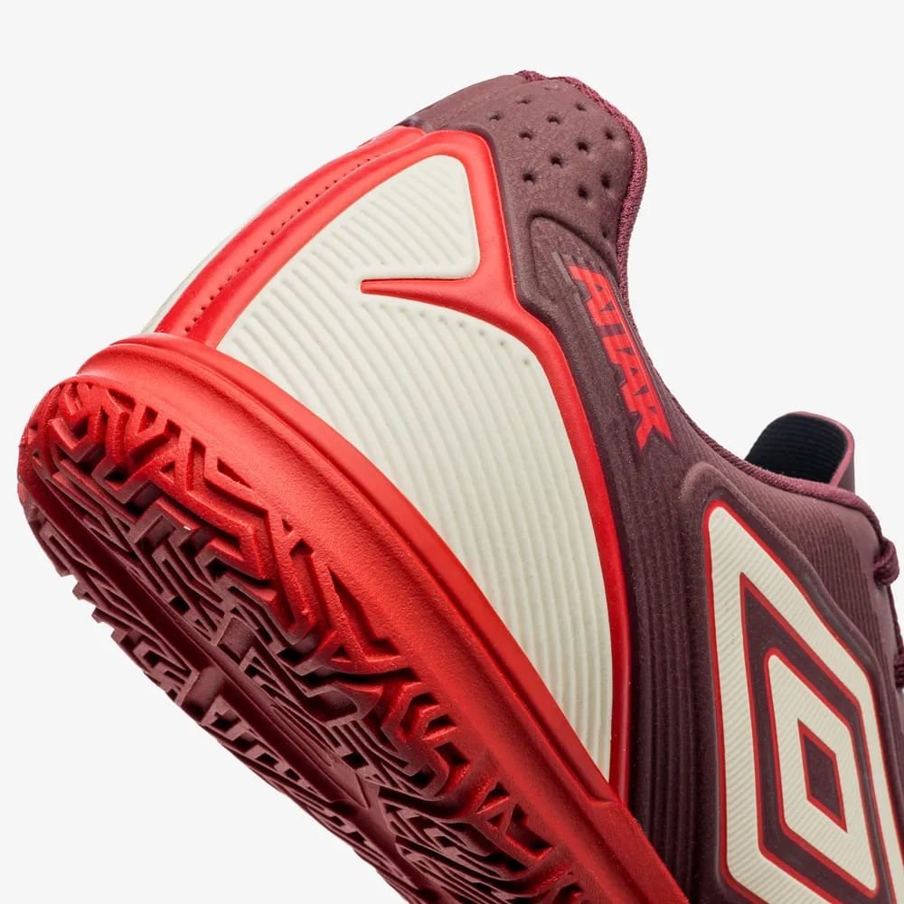 Chuteira Futsal Umbro Attak III Bordo 7