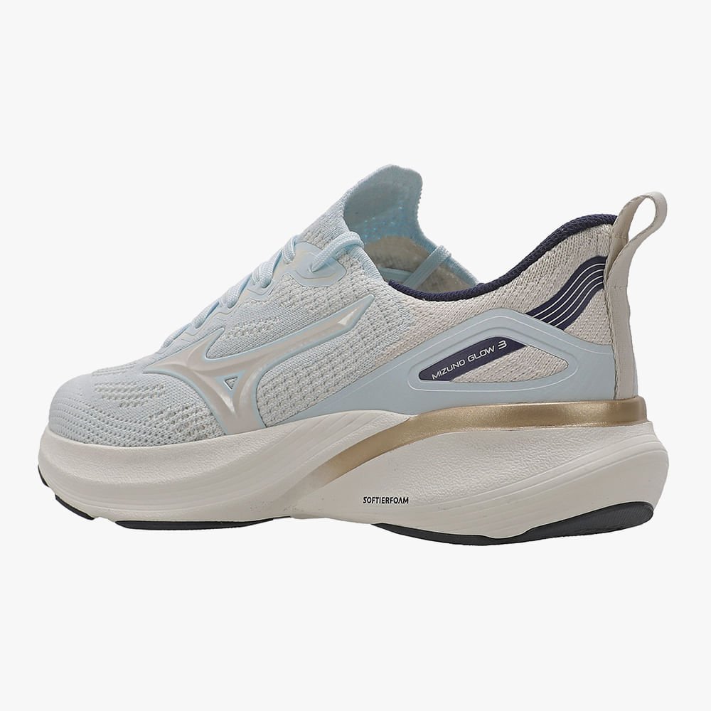 Tênis de Corrida Mizuno Glow 3 Feminino Branco 5