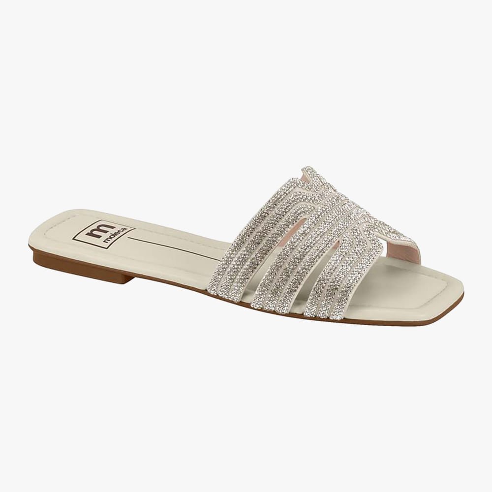 Rasteira H com Strass