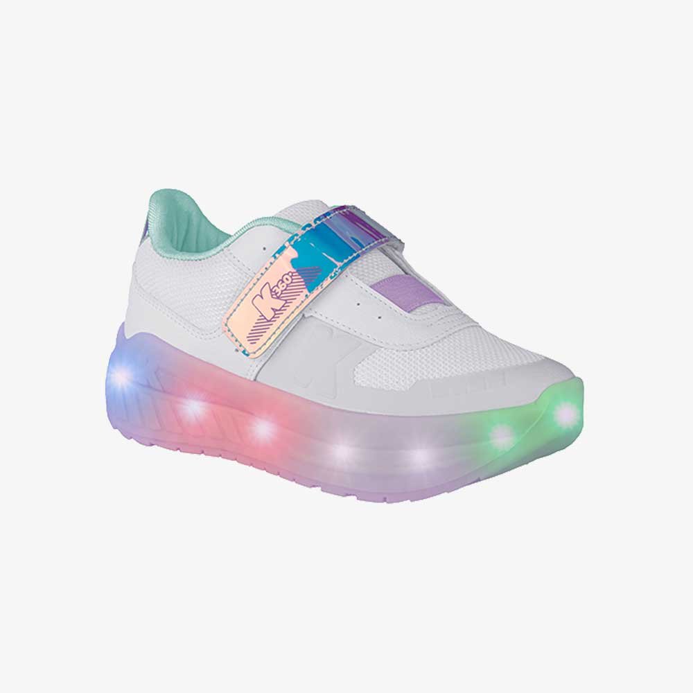 Tênis Jogging Infantil Veloz Luzes Menina