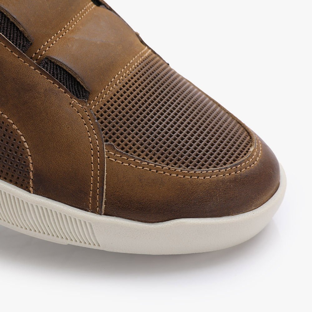 Bota Pulse Couro Masculina Marrom 4