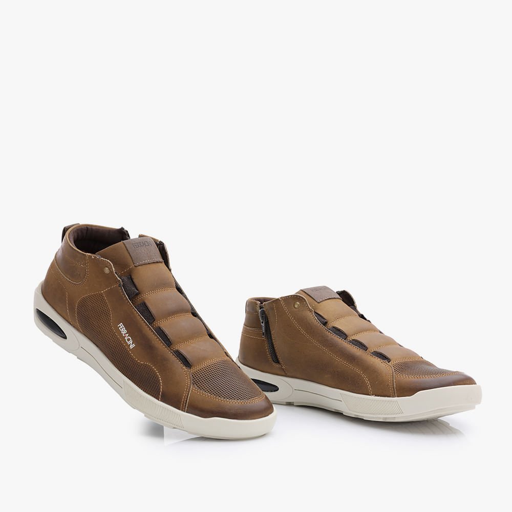 Bota Pulse Couro Masculina Marrom 5