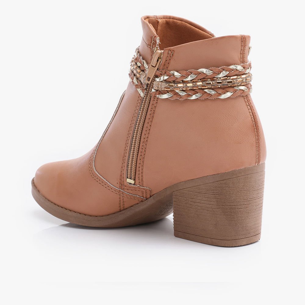 Bota Salto Baixo Mississipi Marrom 2