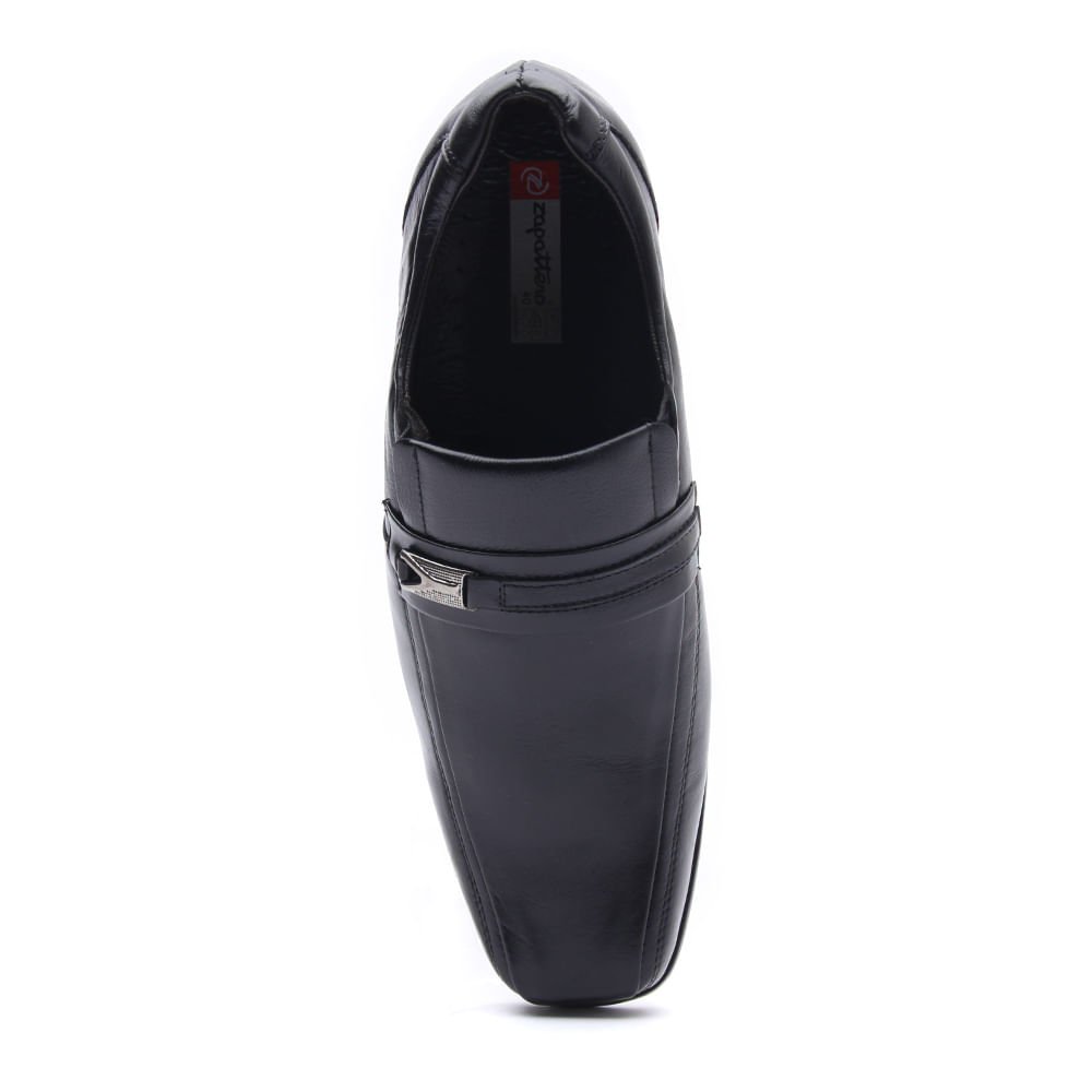 SAPATO SOCIAL ZAPATEIRO SOCIAL COM DETALHE EM FIVELA Preto Preto 3