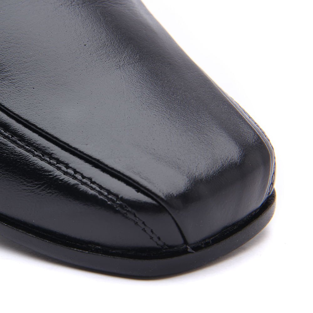 SAPATO SOCIAL ZAPATEIRO SOCIAL COM DETALHE EM FIVELA Preto Preto 4