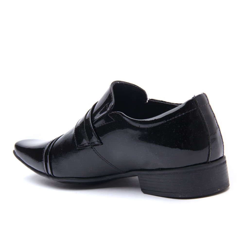 SAPATO SOCIAL JOTA PE AIR FILLLIPO VERNIZ Preto 2