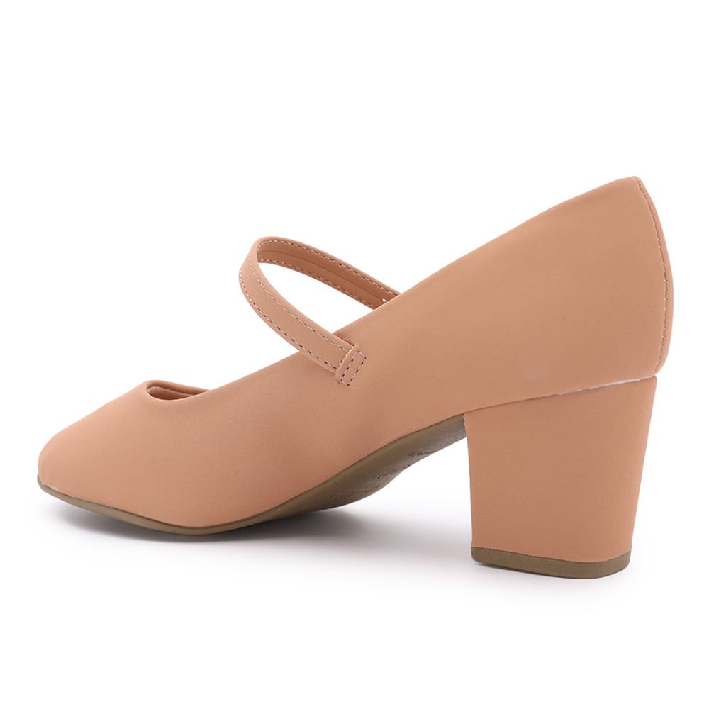 SAPATO VILLA ROSA BONECA COM PINGENTE Bege 2