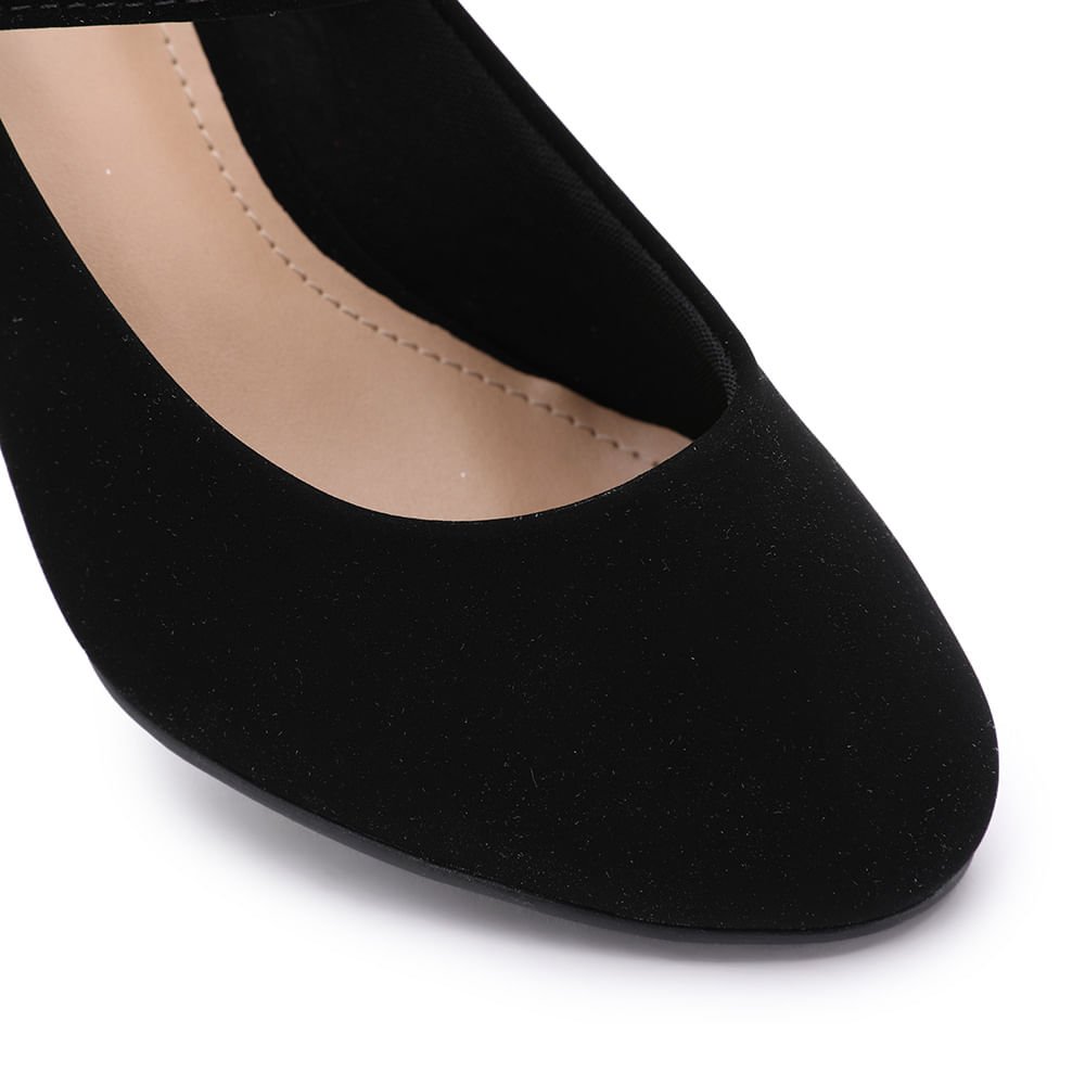 SAPATO VILLA ROSA BONECA COM PINGENTE Preto 4