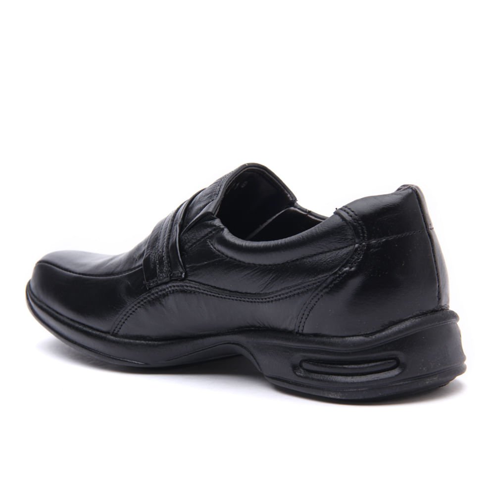 SAPATO SOCIAL ZAPATEIRO COM FIVELA LATERAL Preto 2