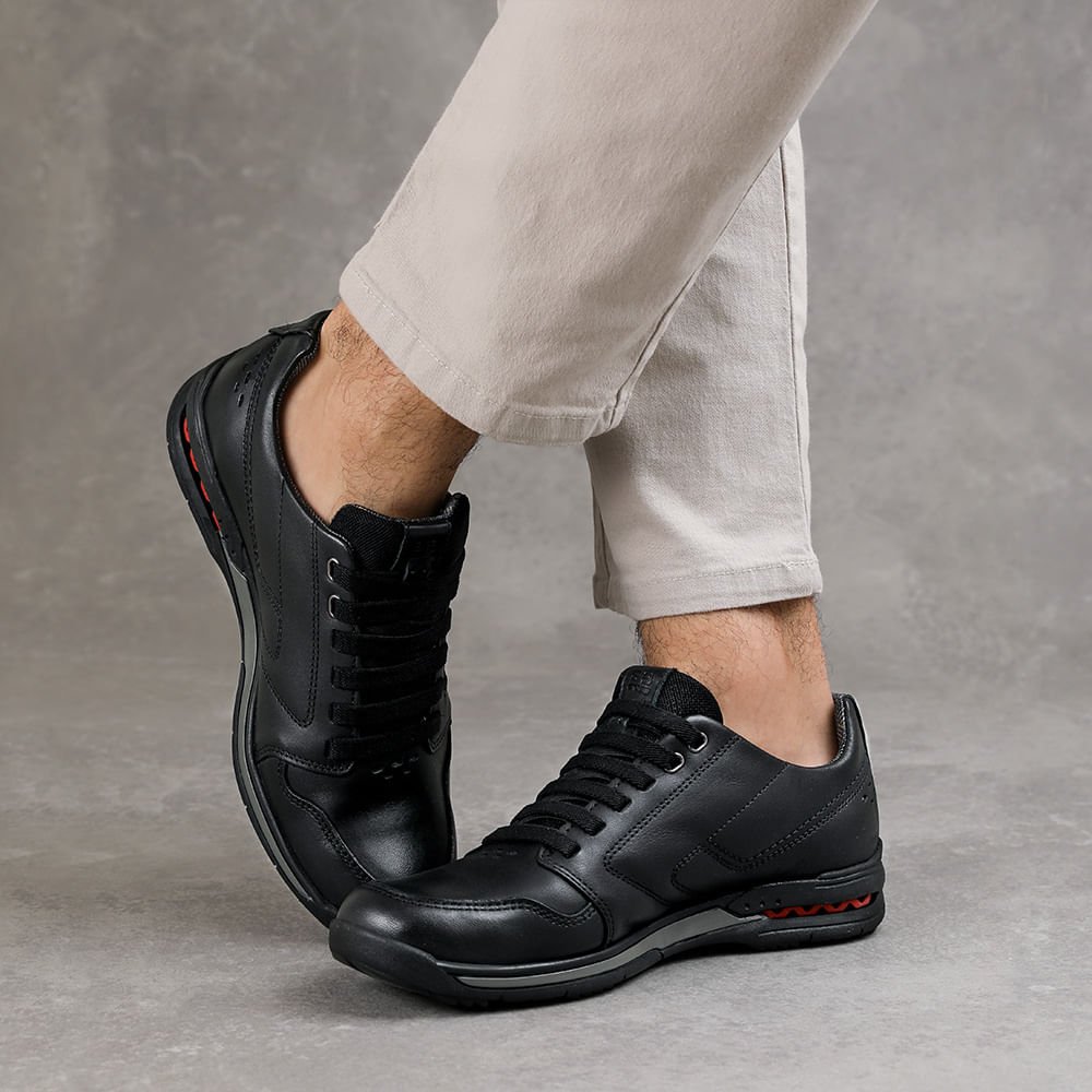 Sapatênis Washed Tradicional Pegada Preto 2