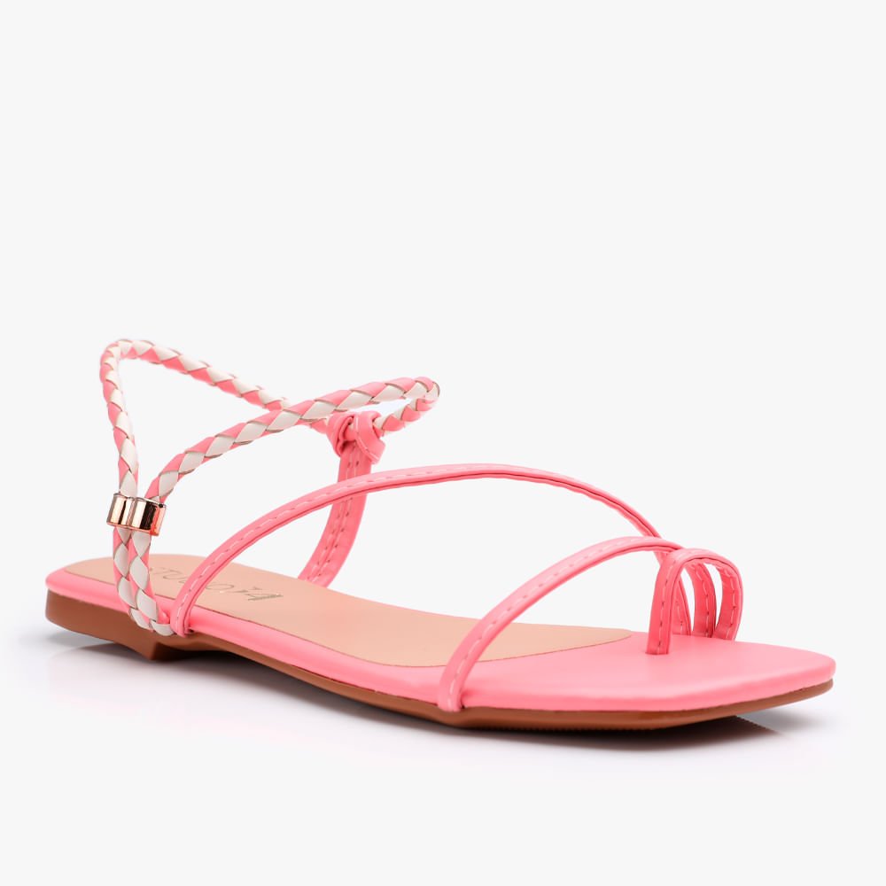 Sandalia Rasteira Strass Studio 34