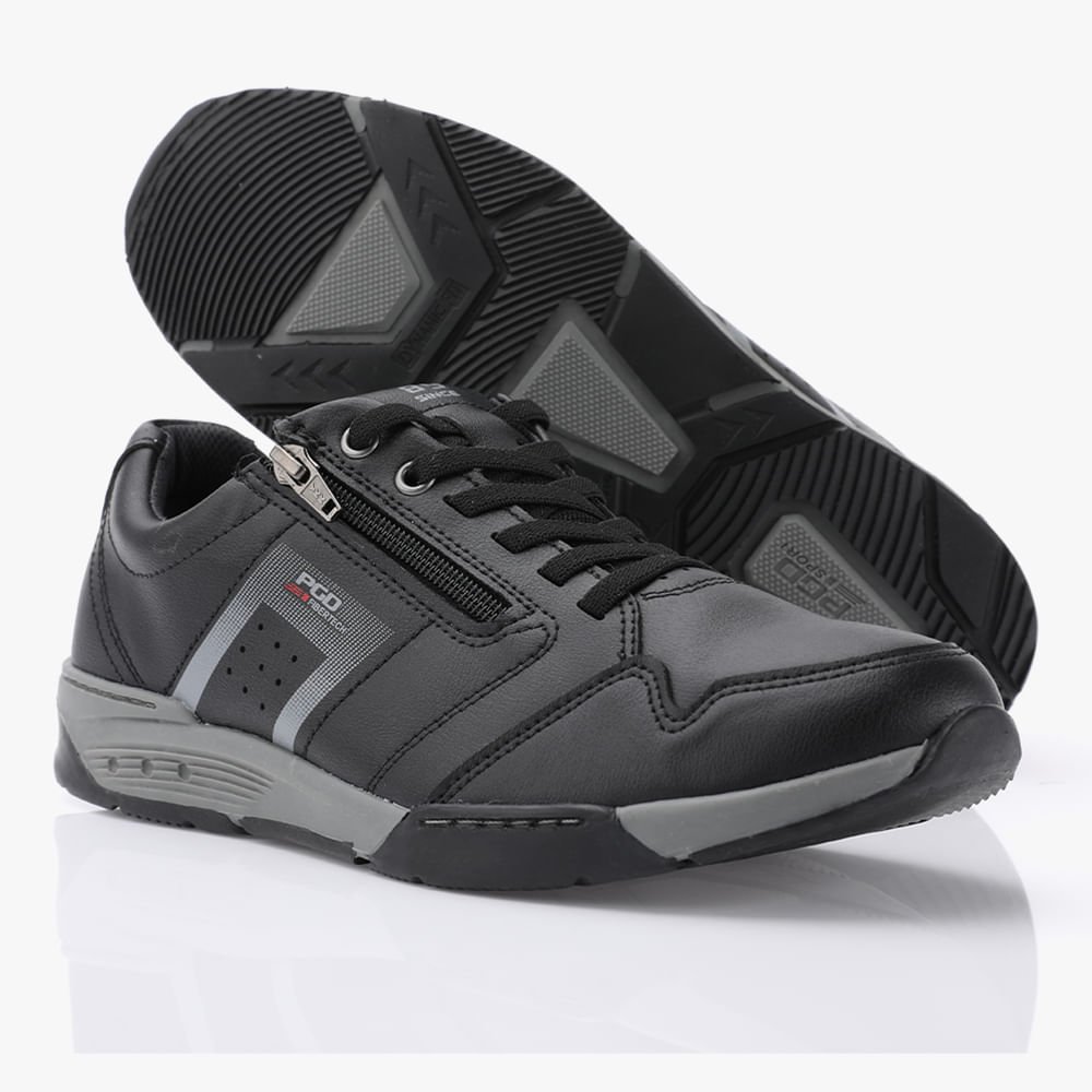 Sapatênis Tradicional Fibertech Masculino Preto 5